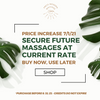 Secure Massage + Package Pricing Before 7/1/2021 Increase